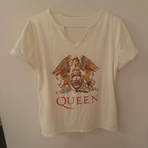 Queen Graphic Women's Cream T-Shirt